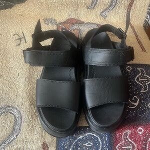 Dr. Martens platform sandals in black